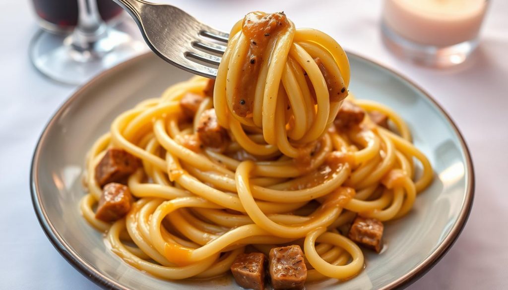 pâtes sauce au foie gras