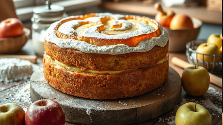 Recette Facile de Gâteau Invisible aux Pommes