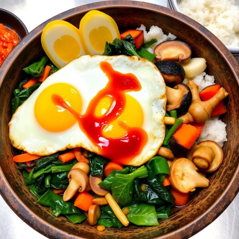 Recette Traditionnelle de Bibimbap Coréen