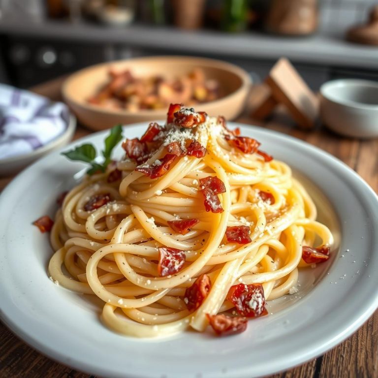 Recette de Tagliatelle Carbonara Authentique