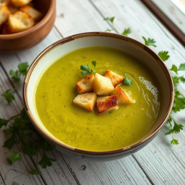 Velouté de Courgettes au Curry 🥣 et Croûtons Dorés : La Recette Réconfortante à Tester !