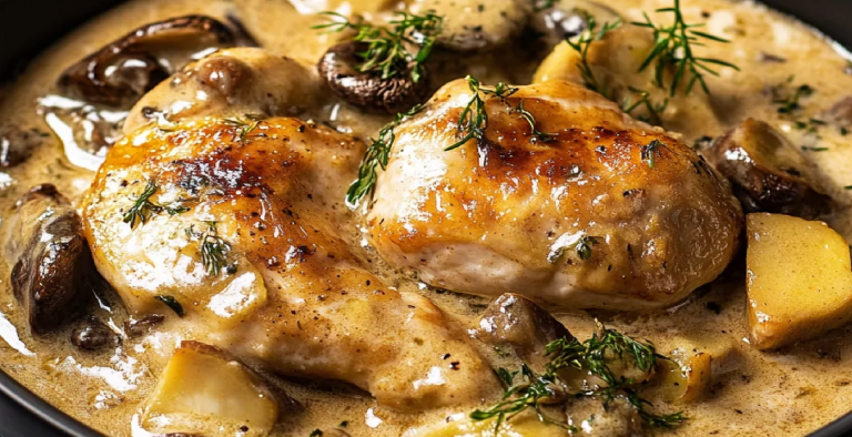 Recette savoureuse : Poulet au Porto et Champignons