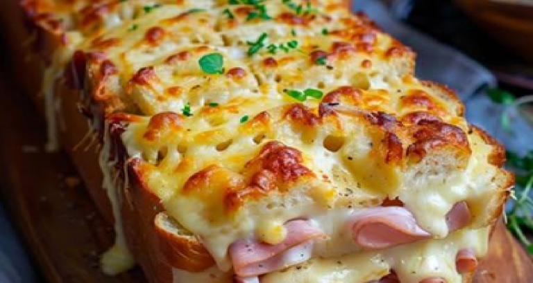 Croque-monsieur géant gratiné au four – Recette Famille