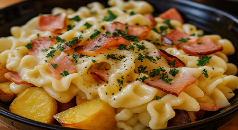Recette facile : Pommes de Terre à la Carbonara prêtes en 20 minutes
