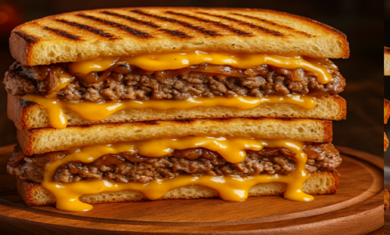 Panini Burger au Cheddar : La Street Food à Faire Chez Soi