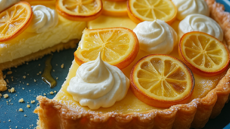 Recette de Tarte au Mascarpone, Amandes et Citron