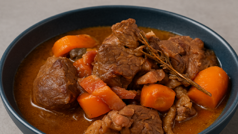 Boeuf braisé aux carottes