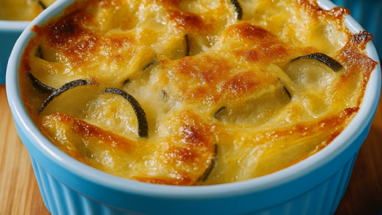 Gratin Léger Courgettes, Pommes de Terre & Thon