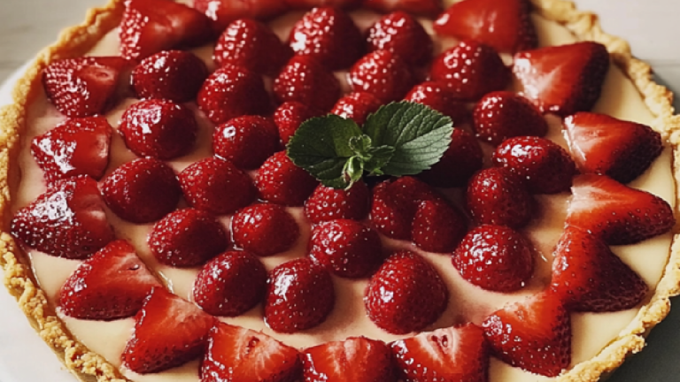 Recette: Tarte aux Fraises et Crème Pâtissière Légère