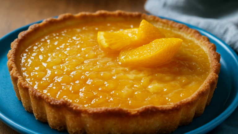 Tarte orange fondante – Un délice acidulé et doux