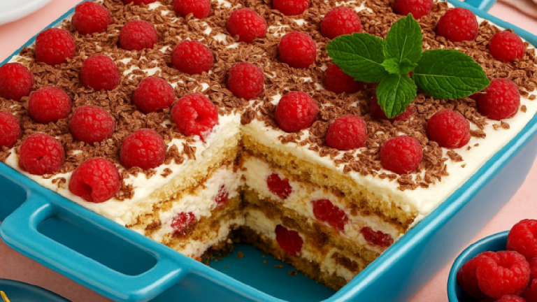 Tiramisu framboise : la version fruitée et légère du célèbre dessert italien