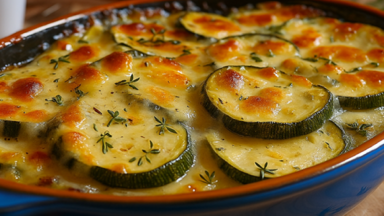Gratin de Courgettes Crème et Gruyère – Recette Familiale