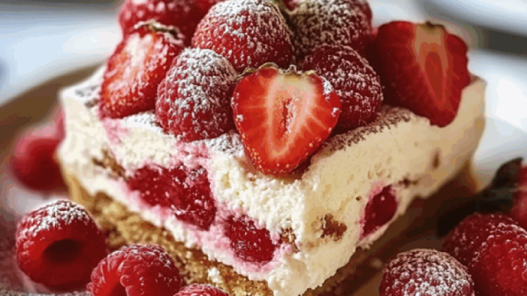 Tiramisu Gourmand aux Fraises – Douceur Italienne