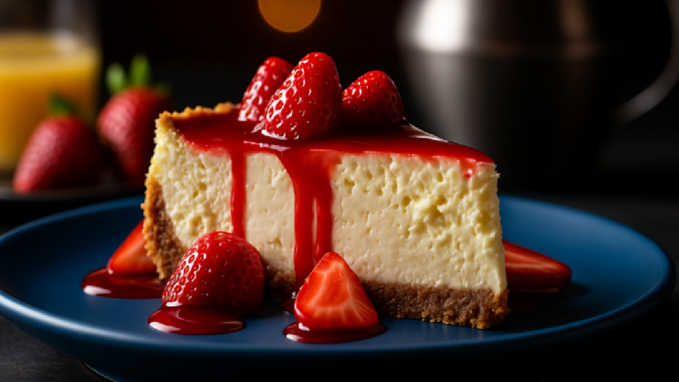 Voici les 3 astuces de Cyril Lignac pour un cheesecake aux fraises