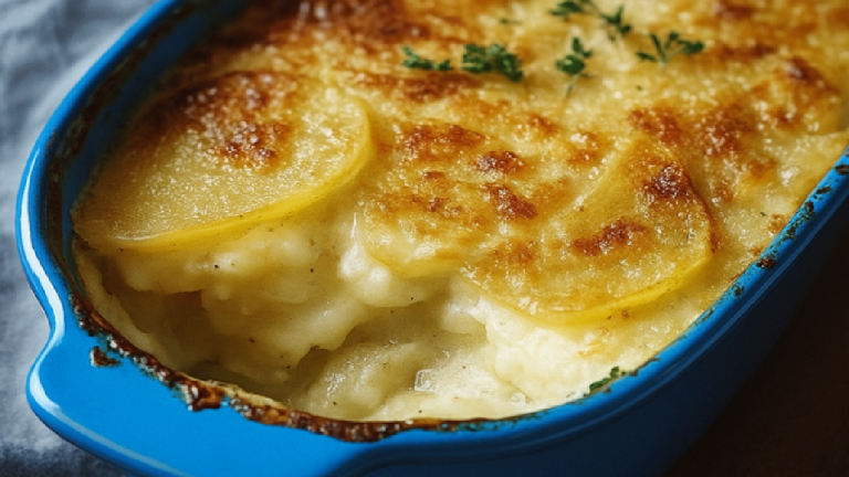 Gratin fondant pommes de terre, jambon & comté