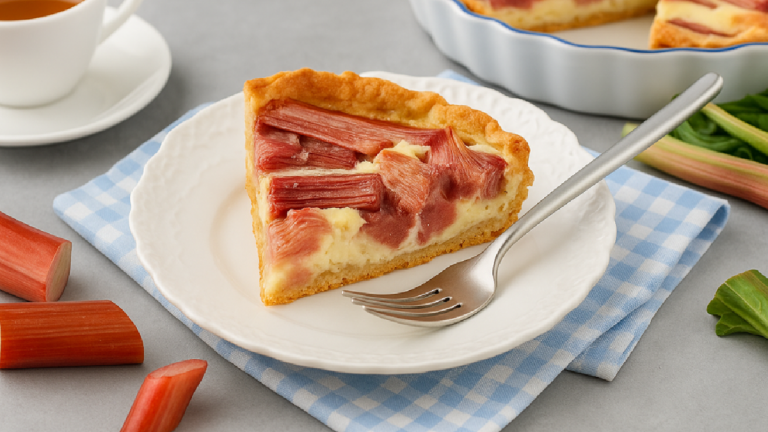 La tarte à la rhubarbe : faites votre tarte maison en 15 min