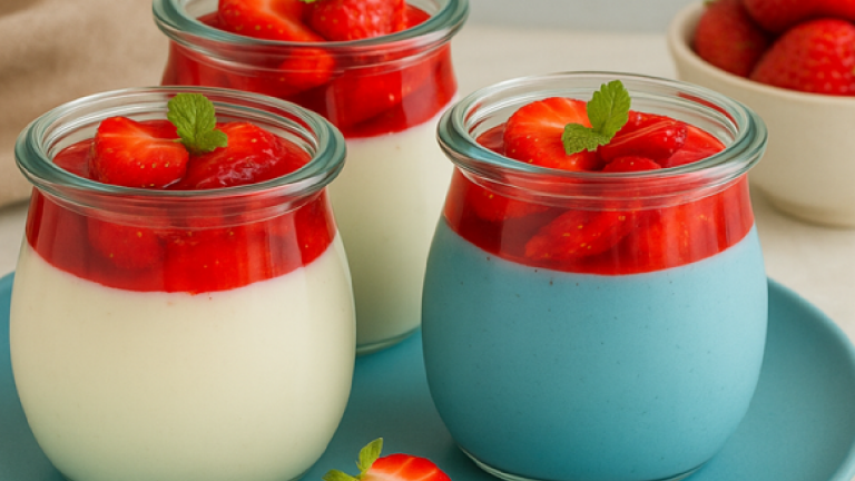 Panna cotta aux fraises sans gélatine : la recette simple pour un dessert ultra-savoureux